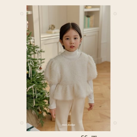 monatelier/19. snow puff T-shirt S-2XL