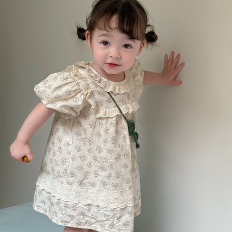 aiai/9. organic flora one-piece S(6M-2Y)-XL(4-5Y)
