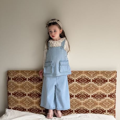 aiai/4. emilly pocket denim updown set 90-130