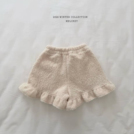 melikey/71. creamy fril half pants XS-XL