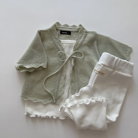 aosta/18. Knit Cardigan S(1-2Y)-L(3-5Y)