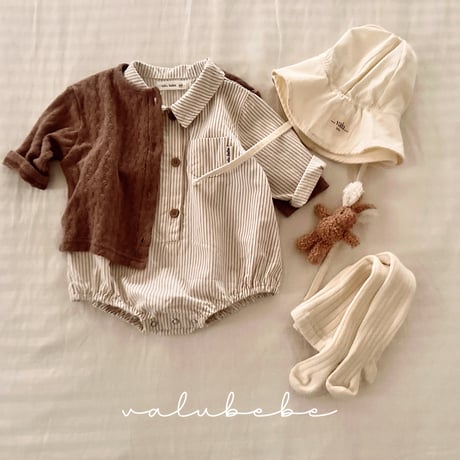 valubebe/69. leather cardigan 6M-S