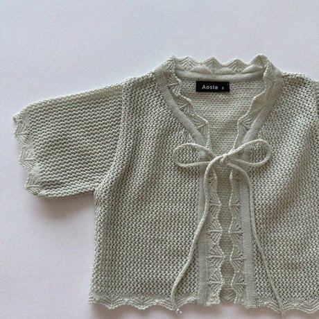 aosta/18. Knit Cardigan S(1-2Y)-L(3-5Y)