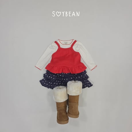soybean/19. plan ) fril rayerd sleeveless XS-XL