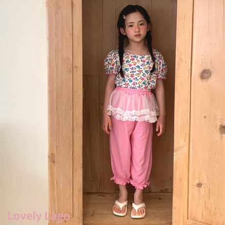 lago/17. ailet flower T-shirt S-JS