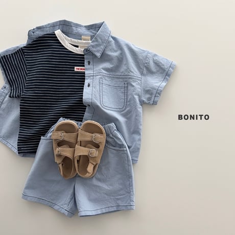 bonito/68. two pocket linen set? 12M-XL