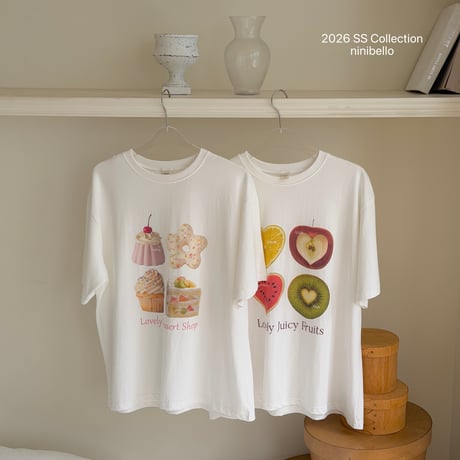 ninibello/131. adult ) jucy sweet half t T-shirt FREE