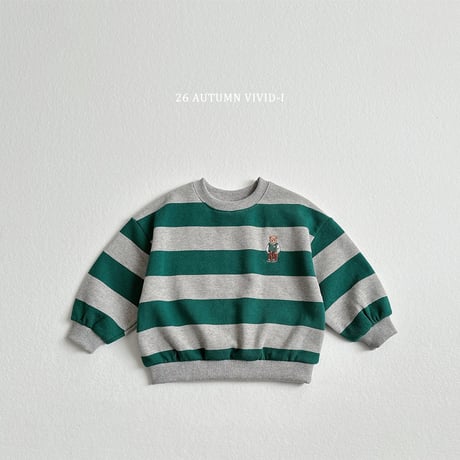 vividi/96. big bear embroidery man-to-man JS-JM