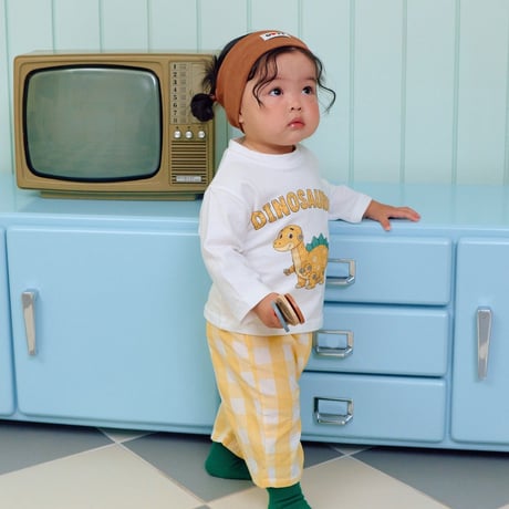 oottbebe/44. plan ) dinosaur updown set XS(0-1Y)-XL(4-5Y)