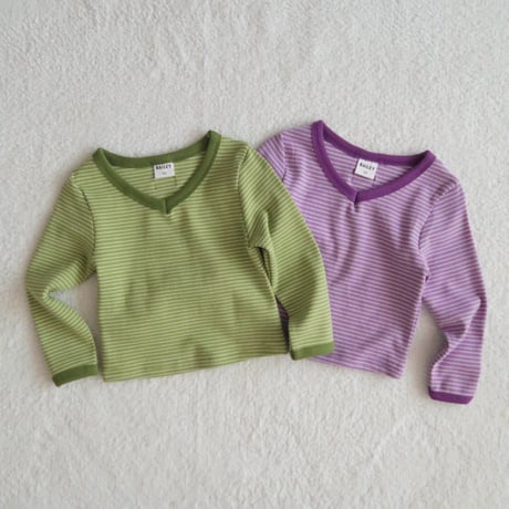 bailey/13. milky V neck T-shirt XS-XL