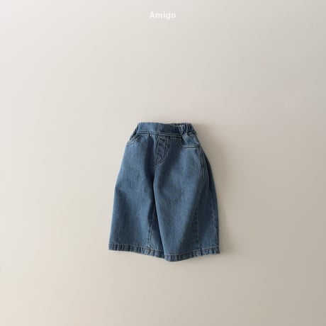 amigo/22. wide denim pants XS-XL
