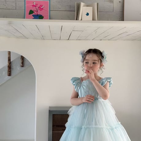 aiai/56. blue ferry tutu ( hairpin set ) one-piece 90-130