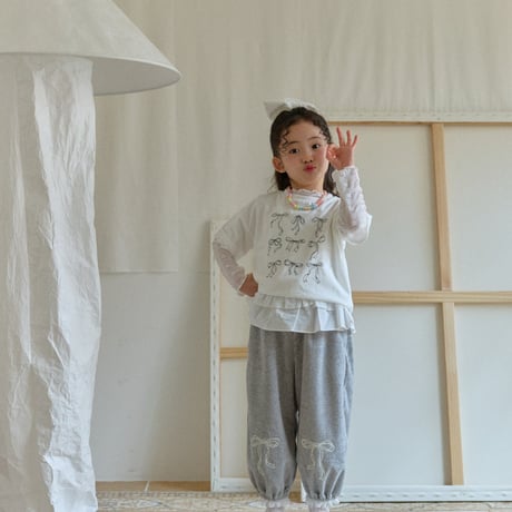 berryberry/25. ribbon half t T-shirt 5-11