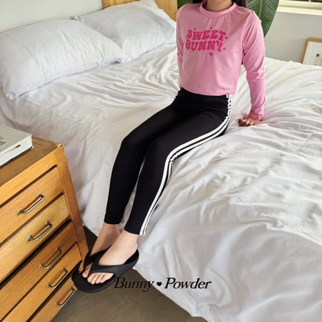 bunnypowder/268. sweet rash guard  S(95-105CM)-M(105-120CM)