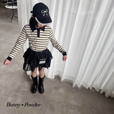 bunnypowder/79. high collar T-shirt S-XL