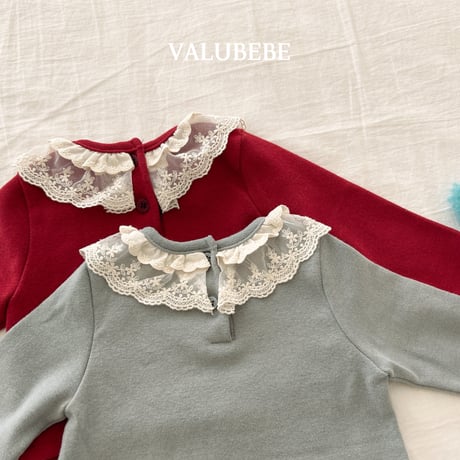 valubebe/4. lace kangkang fril T-shirt 6M-S