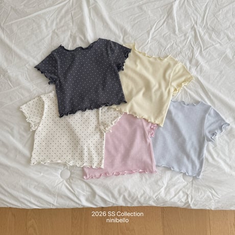 ninibello/6. dot heart punching T-shirt 2XL