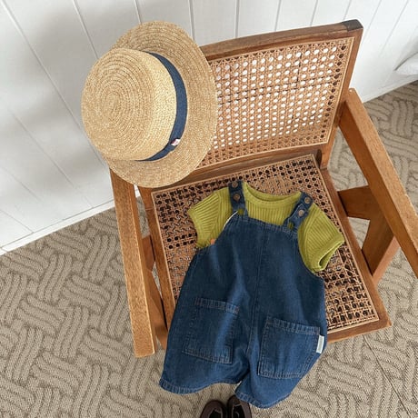 minirobe/48. denim straw hat FREE