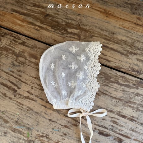 marron/5. small flower bonnet FREE