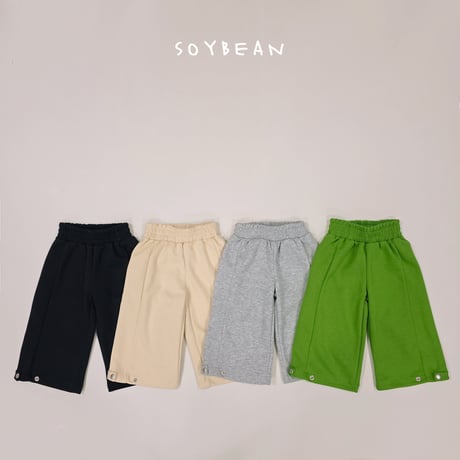 soybean/109. snap wide pants XS-XL