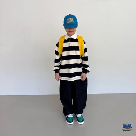 owa/15. rugby collar T-shirt S-XL