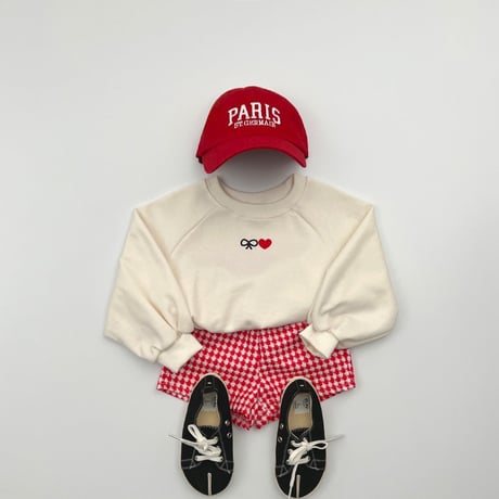 haroharo/35. ribbon heart man-to-man S-XL