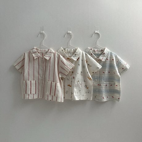 minirobe/26.  multi Short-sleeve Shirt  S-XL