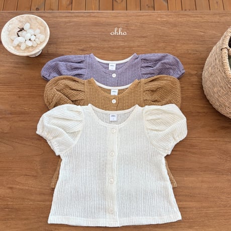 ohho/15. french half t cardigan S-2XL