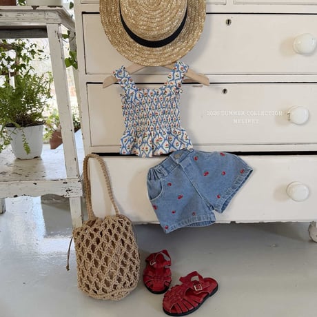 melikey/78. mini cherry half pants JS-JM