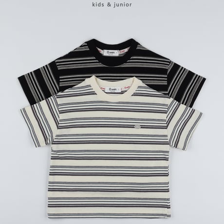 owen/67. lead stripe T-shirt S-XL