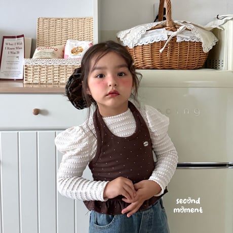 secondmoment/76. vanilla puff T-shirt XS-XL