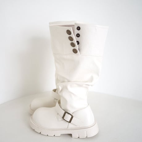 zanclover/61. curf shirring long boots 160-220