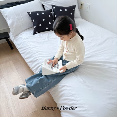 bunnypowder/88. ribbon denim pants 2XL-4XL
