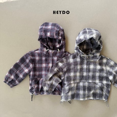 heydo/88. vintage check windbreaker JS-JL