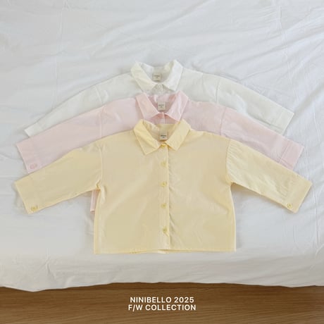 ninibello/47. vanilla cotton shirt XS-XL