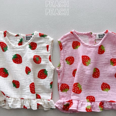 peachpeach/27. strawberry blouse XS-XL