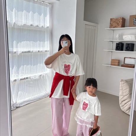 mamami/43. drawing heart T-shirt ADULT