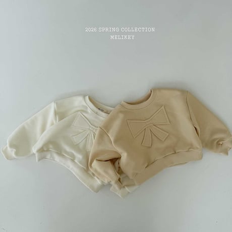 melikey/34. butterfly ribbon man-to-man JS-JM