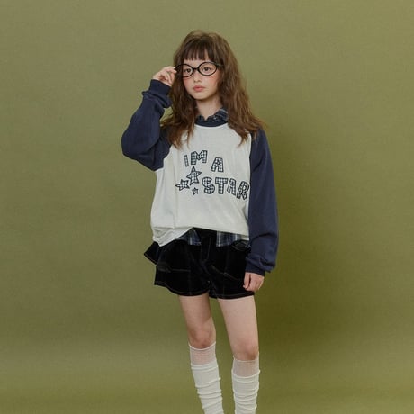 forkchips/36. star raglan T-shirt M-XL