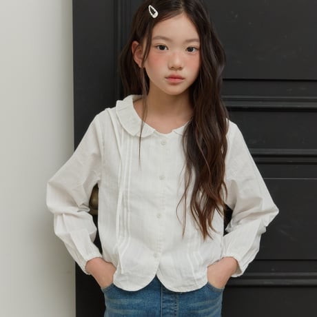 sm2/22. pin tuck collar blouse 9-17