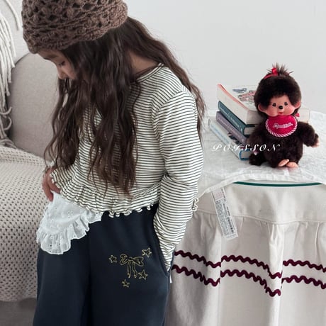 poisson/61. ribbon embroidery pants JS-JM