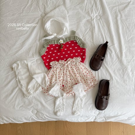 ninibello/124. heart very knit S(90-105CM)-L(115-125CM)