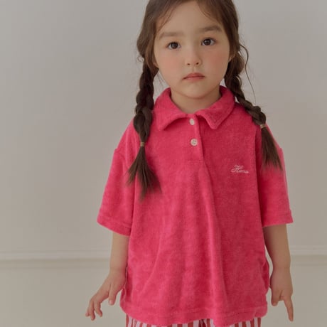 hans/11. terry collar T-shirt XS-XL