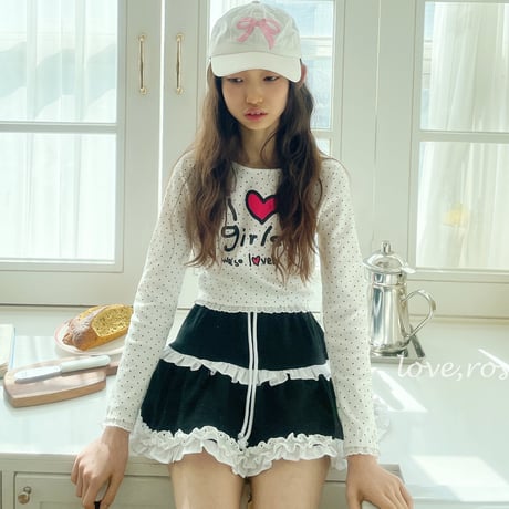 loverosie/42. lace fril kangkang skirt L-XL
