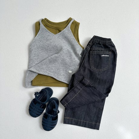 atomeme/19. Linen Knit Sleeveless S-XL