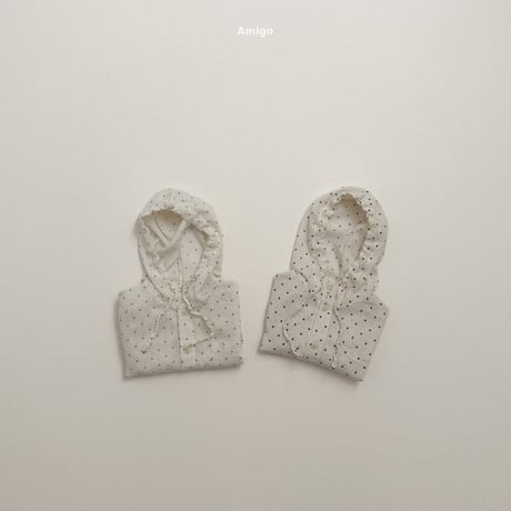 amigo/11. ripple hood shirt XS-XL