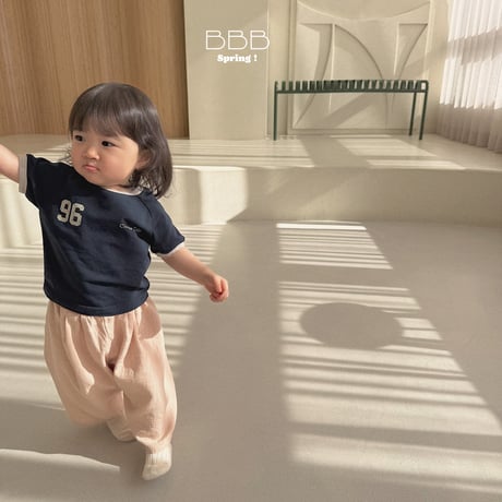 bellabambina/93. bebe two color half t T-shirt 12M-S