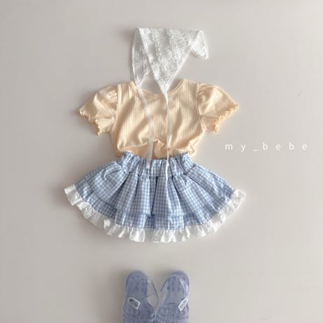 mybebe/18. x fril T-shirt XS-XL