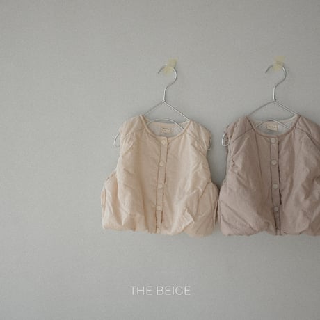 thebeige/1. Band padded vest XXS-L