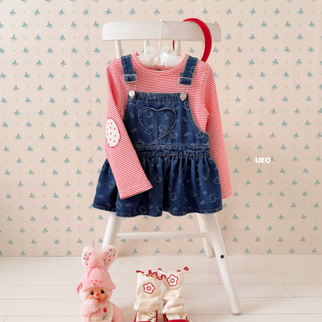 ueo/16. cheese overalls skirt JS-JM